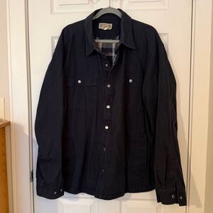 Duluth Trading Co. Fire Hose® Flannel-Lined Shirt Jac 100% Cotton (men’s 2XL)